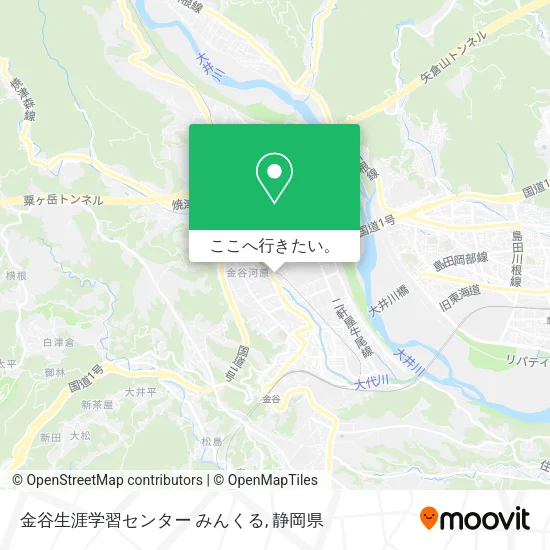 金谷生涯学習センター みんくる地図
