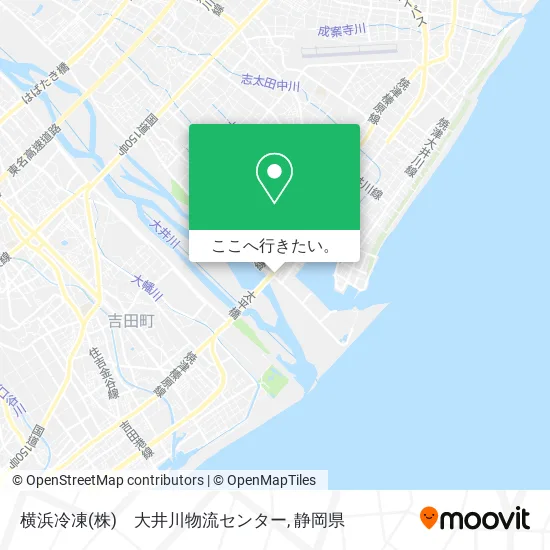 横浜冷凍(株)　大井川物流センター地図