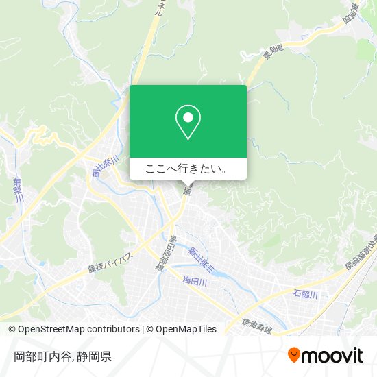 岡部町内谷地図