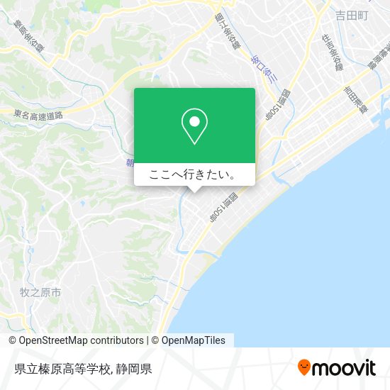 県立榛原高等学校地図