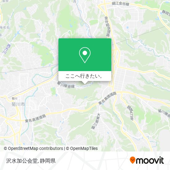沢水加公会堂地図