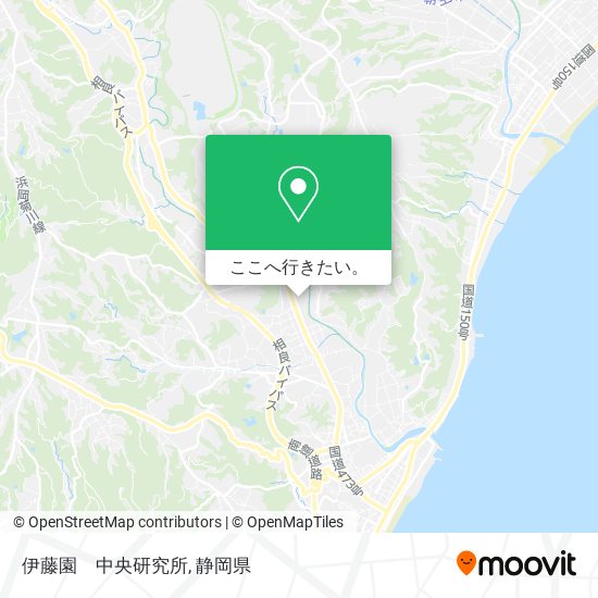 伊藤園　中央研究所地図