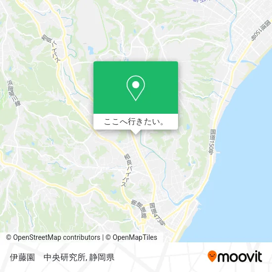 伊藤園　中央研究所地図