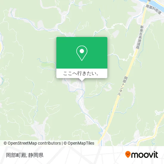 岡部町殿地図