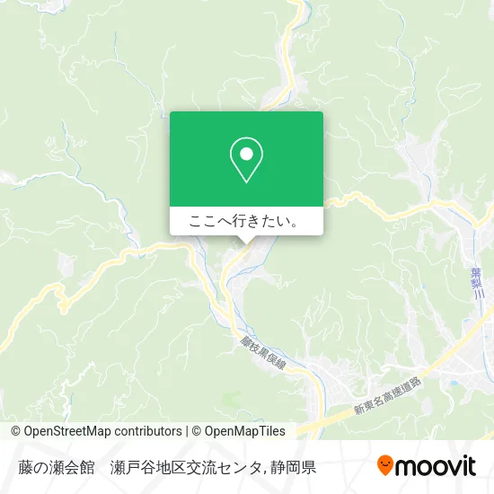 藤の瀬会館　瀬戸谷地区交流センタ地図