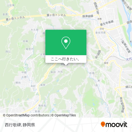 西行歌碑地図