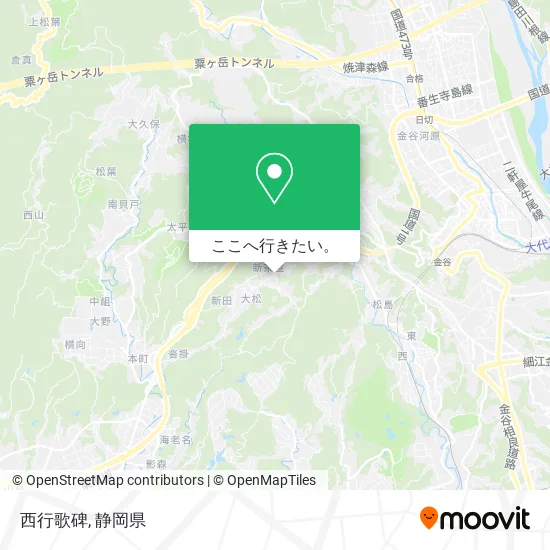西行歌碑地図
