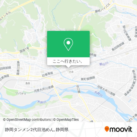 静岡タンメン2代目池めん地図