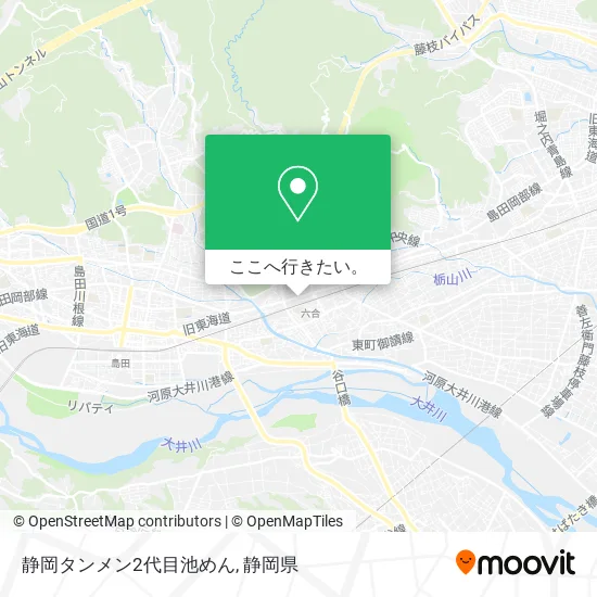 静岡タンメン2代目池めん地図