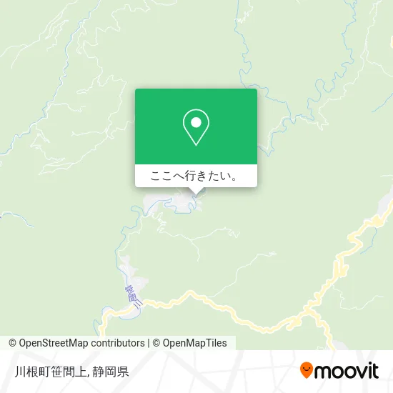川根町笹間上地図