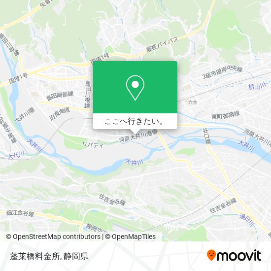 蓬莱橋料金所地図