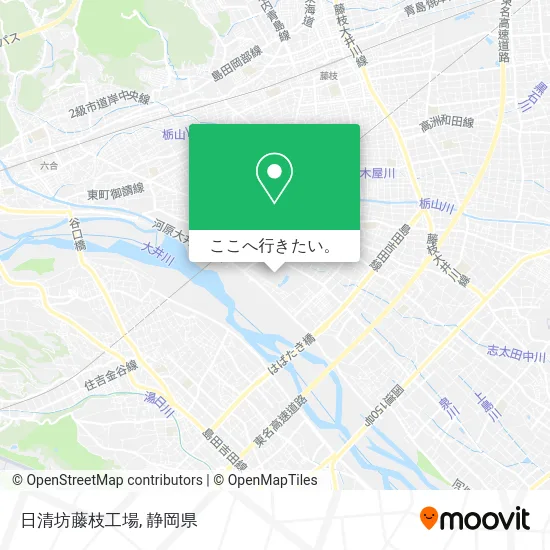 日清坊藤枝工場地図