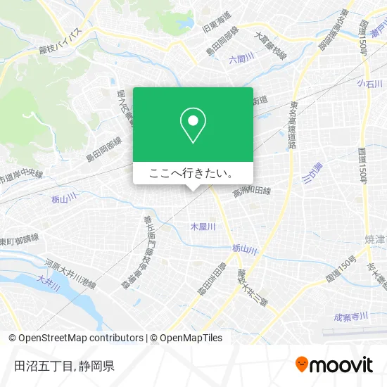 田沼五丁目地図
