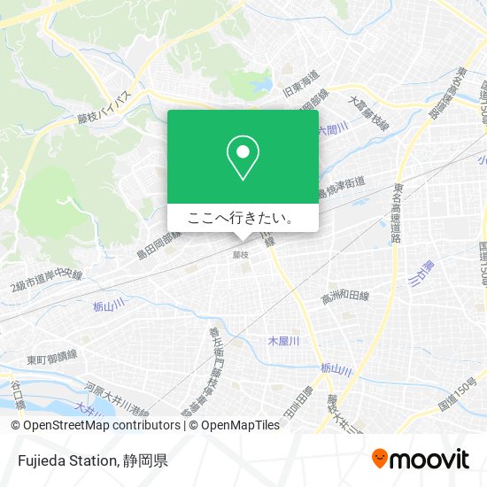 Fujieda Station地図