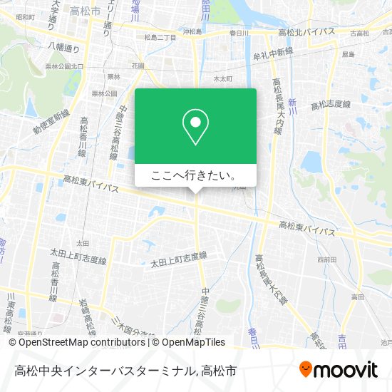 高松中央インターバスターミナル地図