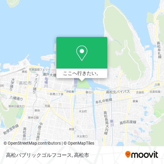 高松パブリックゴルフコース地図