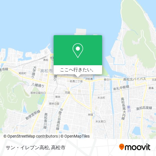 サン・イレブン高松地図