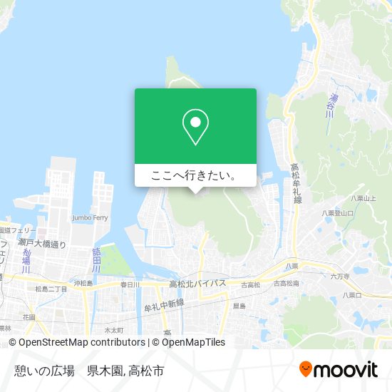 憩いの広場　県木園地図