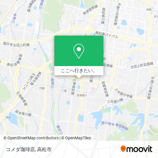 コメダ珈琲店地図