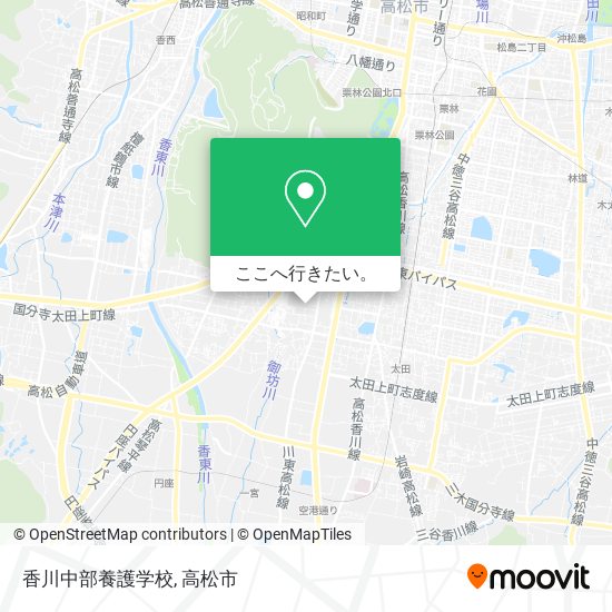 香川中部養護学校地図