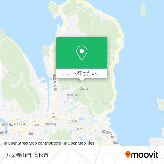 八栗寺山門地図