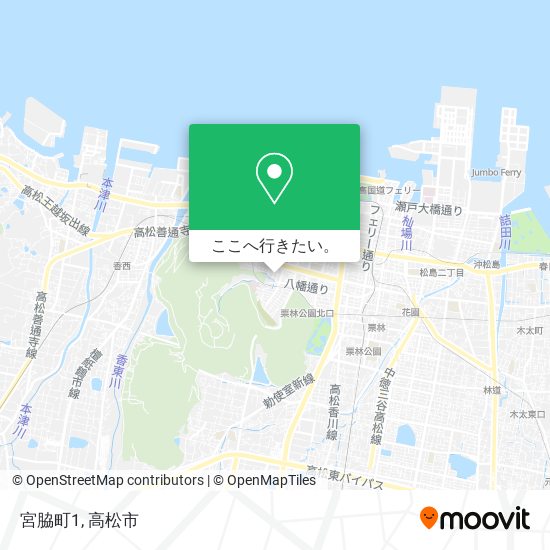 宮脇町1地図