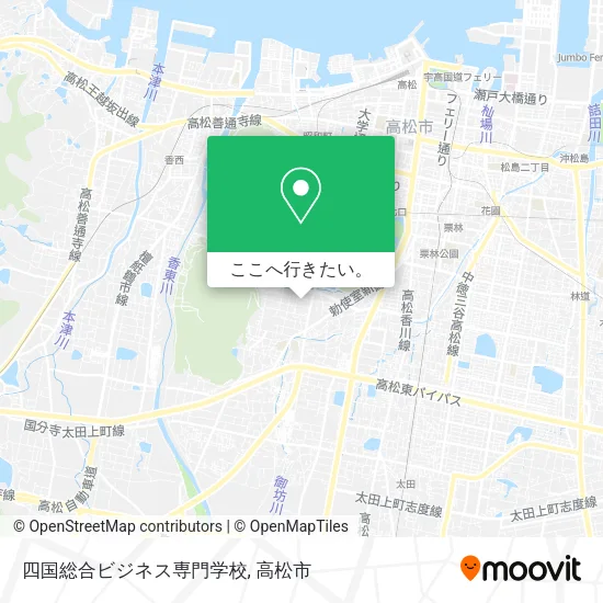 四国総合ビジネス専門学校地図