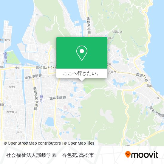 社会福祉法人讃岐学園　香色苑地図