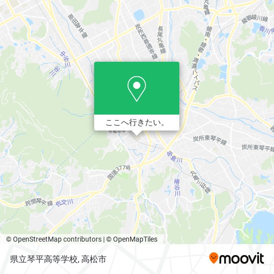 県立琴平高等学校地図