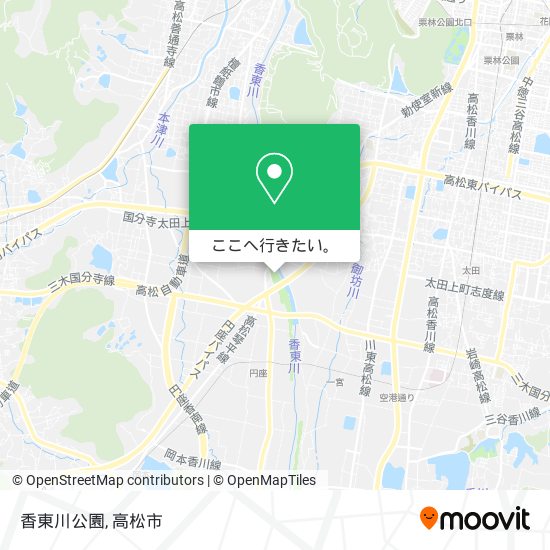 香東川公園地図