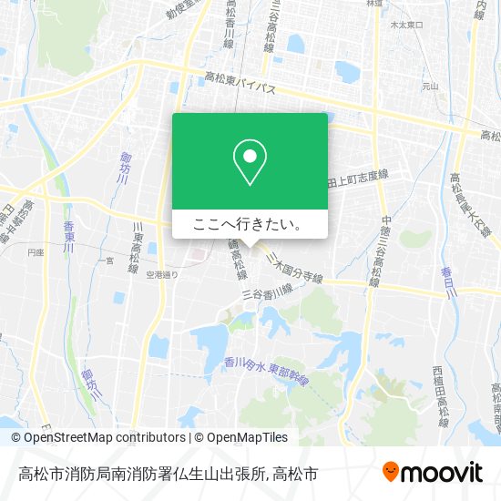 高松市消防局南消防署仏生山出張所地図