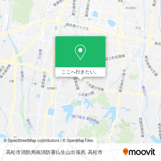 高松市消防局南消防署仏生山出張所地図