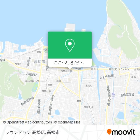 ラウンドワン 高松店地図