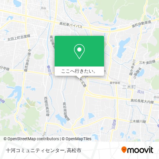 十河コミュニティセンター地図