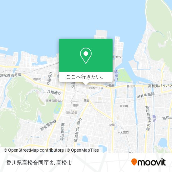 香川県高松合同庁舎地図