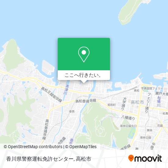 香川県警察運転免許センター地図