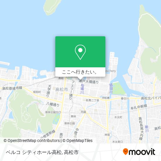 ベルコ シティホール高松地図