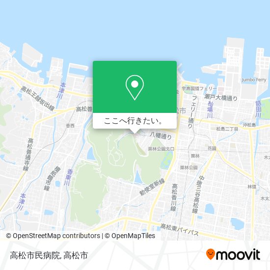 高松市民病院地図