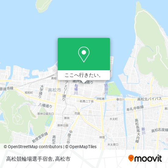 高松競輪場選手宿舎地図