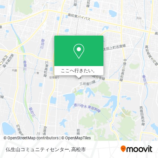 仏生山コミュニティセンター地図