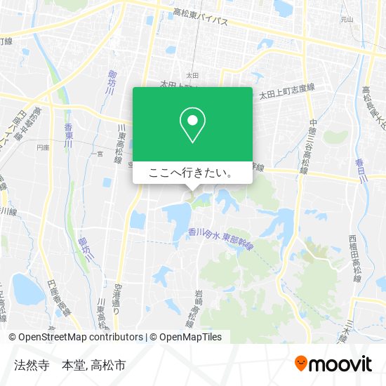 法然寺　本堂地図