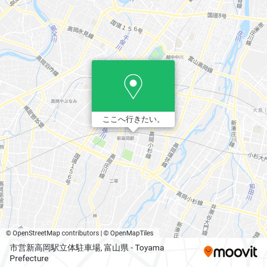 市営新高岡駅立体駐車場地図