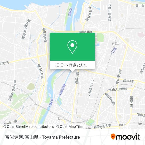 富岩運河地図