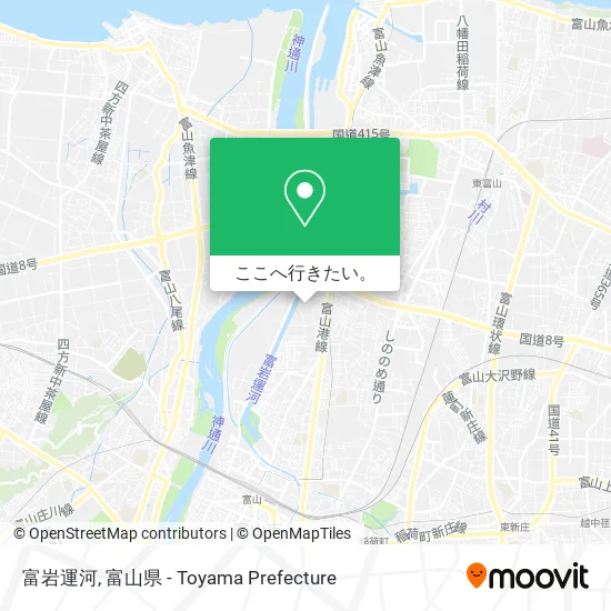 富岩運河地図