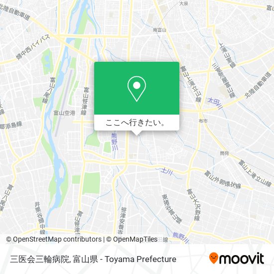 三医会三輪病院地図