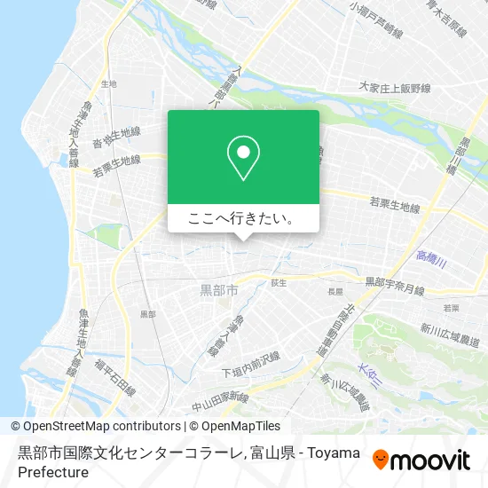 黒部市国際文化センターコラーレ地図