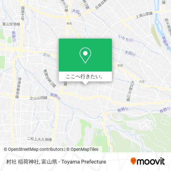 村社 稲荷神社地図