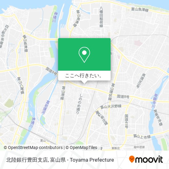 北陸銀行豊田支店地図