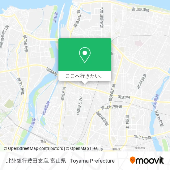 北陸銀行豊田支店地図
