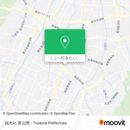 福光Ic地図